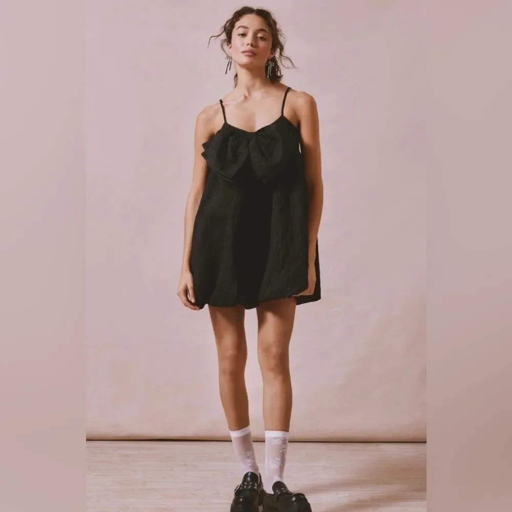 Free People Sister Jane Marie Bow Mini Dress Size XS